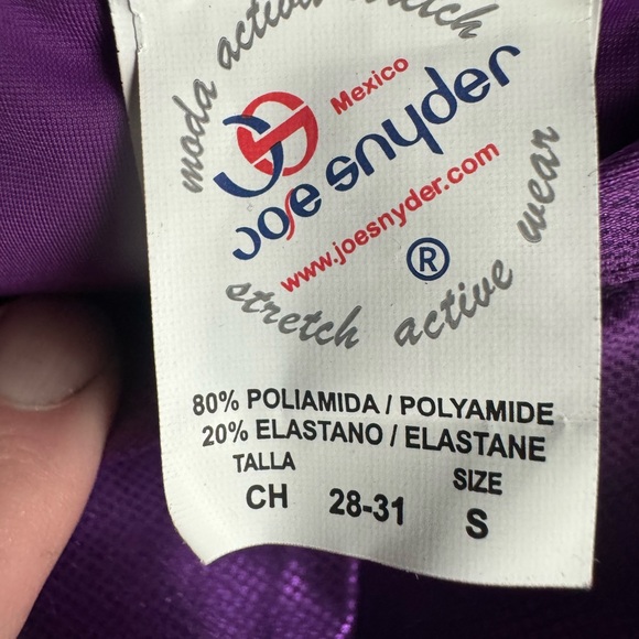 Joe Snyder Mens Shiny Purple Briefs. Size Small - Picture 3 of 3